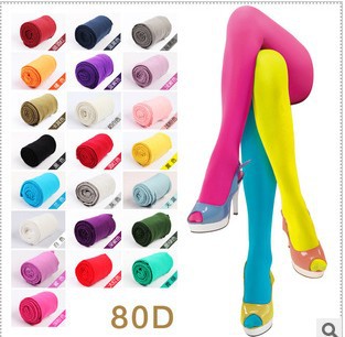 High quality color candy's 80 d upset sexy show thin socks 2070 velvet panty hose/trample feet socks