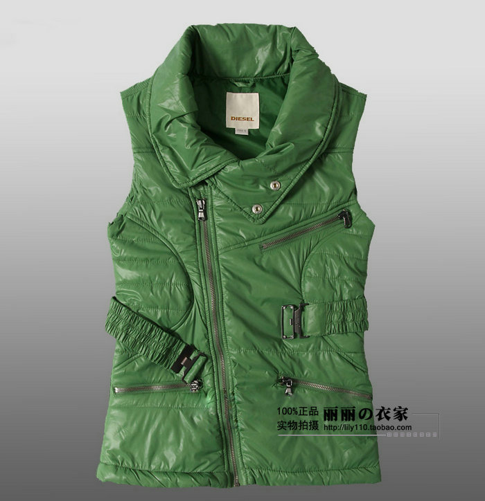 High quality fashion brief thin slim waist down vest cotton vest