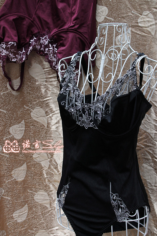 High quality ! fashion gauze embroidered ultra-thin cup bodysuit 70b85c95d plus size available