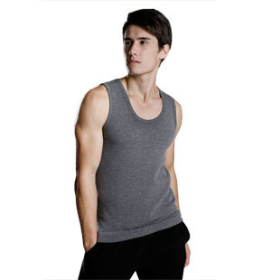 High quality male thermal vest male thickening plus velvet men's thermal underwear internality