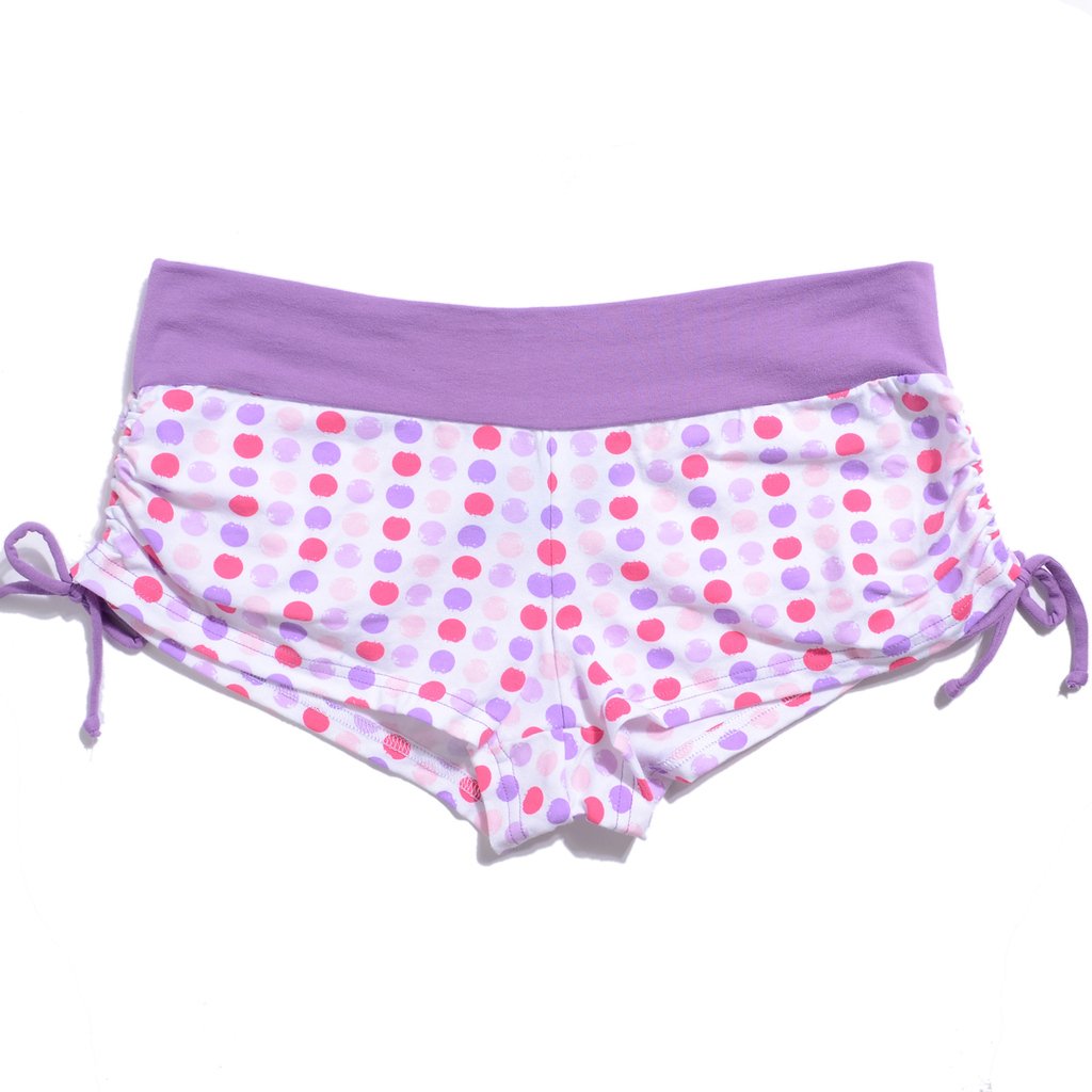 High quality noromeo lounge shorts comfortable purple dot 100% cotton lounge pants