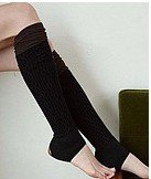 High Quality Qiu dong warm socks twist streak knees color matching socks foot trample feet socks turquoise socks