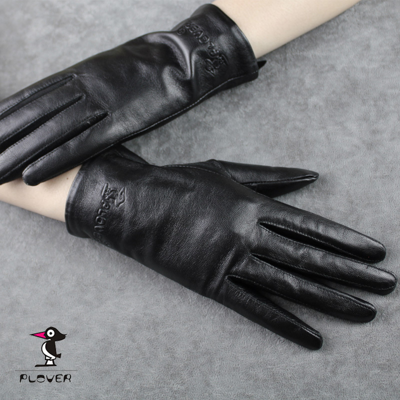 High quality suede gloves women's genuine leather gloves brief winter thermal thin