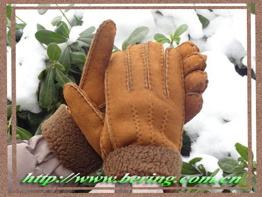 High Quality Warm Winter Genuine Leather Gloves for Ladies