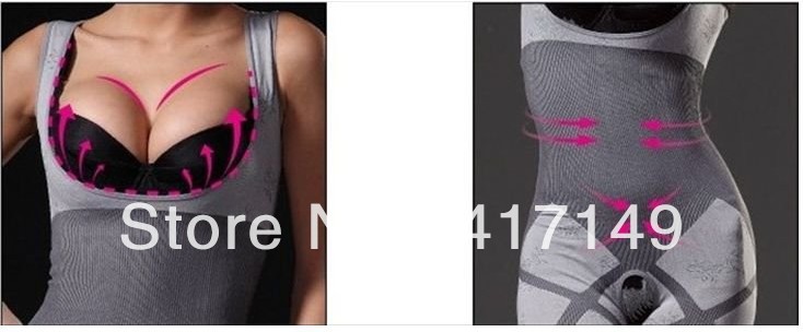 High Quality Women's Bamboo Charcoal Full Bodysuit Slimming Shaper Butt Lifter,FREE SHIPPING ,hot selling,Wholesale and retail