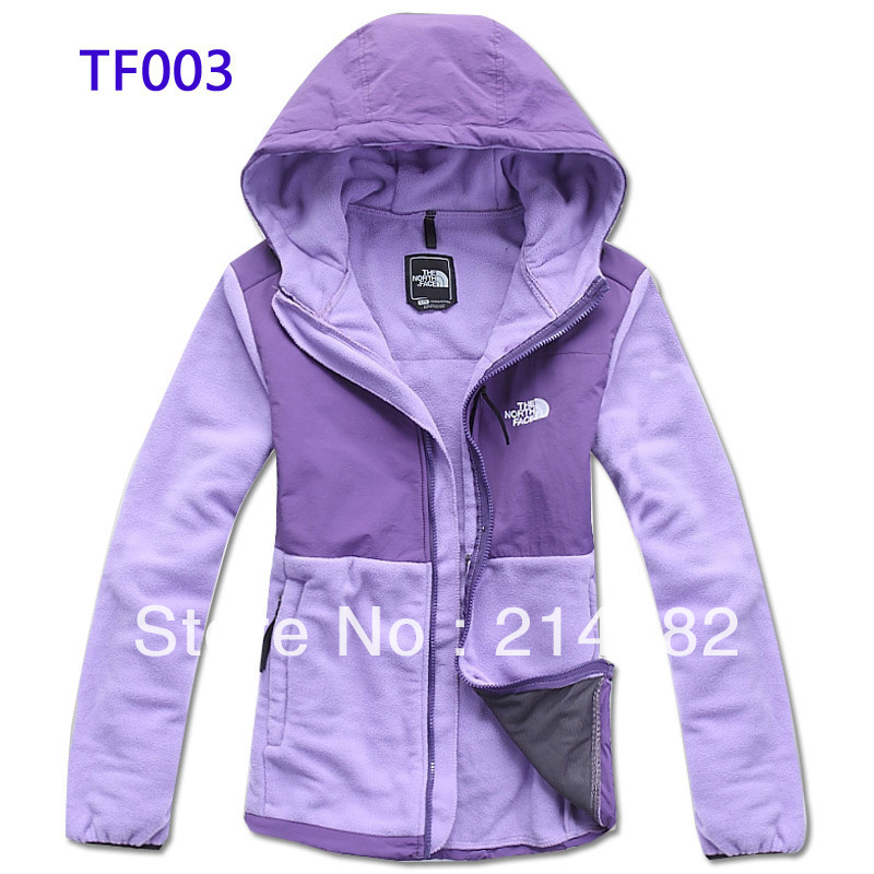 High quality Women's Mountaineering Sportwear denali fleece Jackets Outerwear Camping Windproof Coats lady hooded TF003