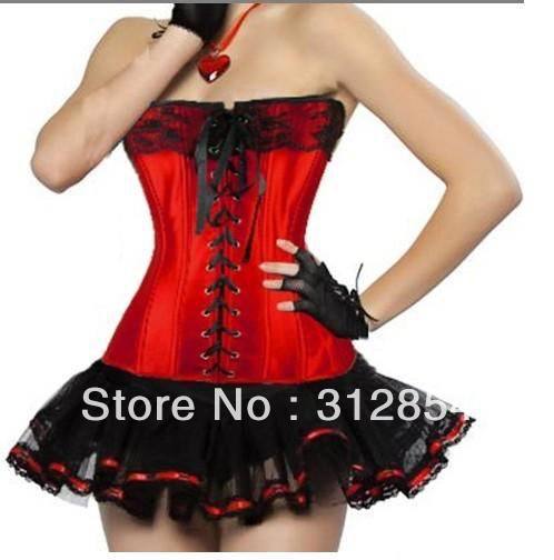 High quality womens sexy S M L XL XXL red  Body shaper dress  gstring cheap sexy dance corset dress tutu dresses for women