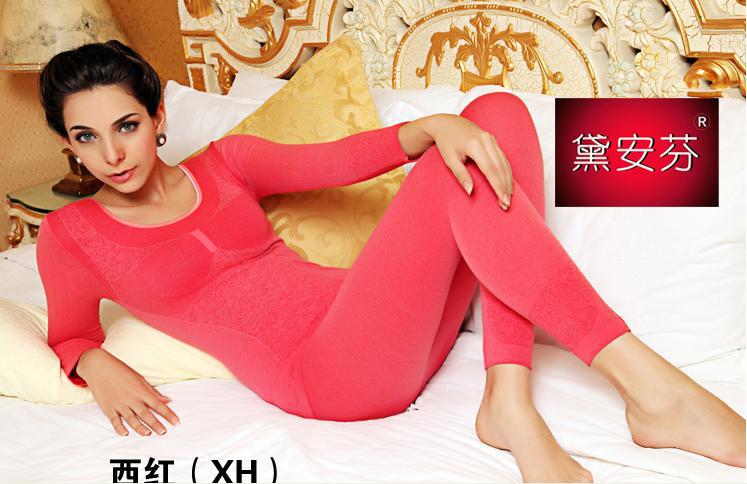 High Qulity ,cashmere body shaping thermal underwear set women's beauty care slimming underwear autumn