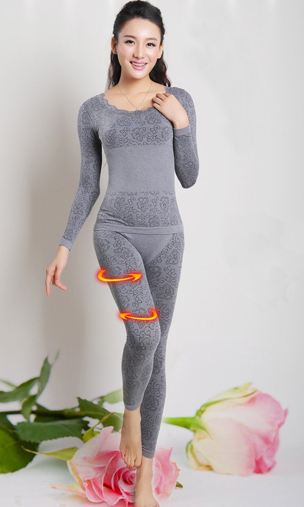 High Qulity Women Lace Jacquard Breathing Modal Body Shaper Seamless Slimming Thermal Underwear,Free Shipping