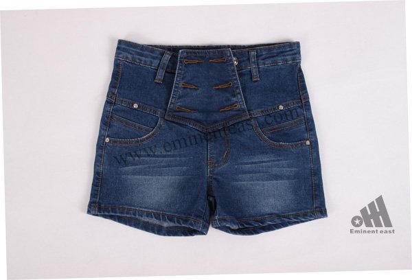 High waist denim shorts, fashion and breathable, suitable to wear in hot summer 27165