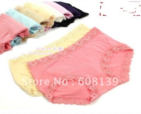 High waist large size step-in female bud silk bamboo fiber cotton underwear underwear modal lady