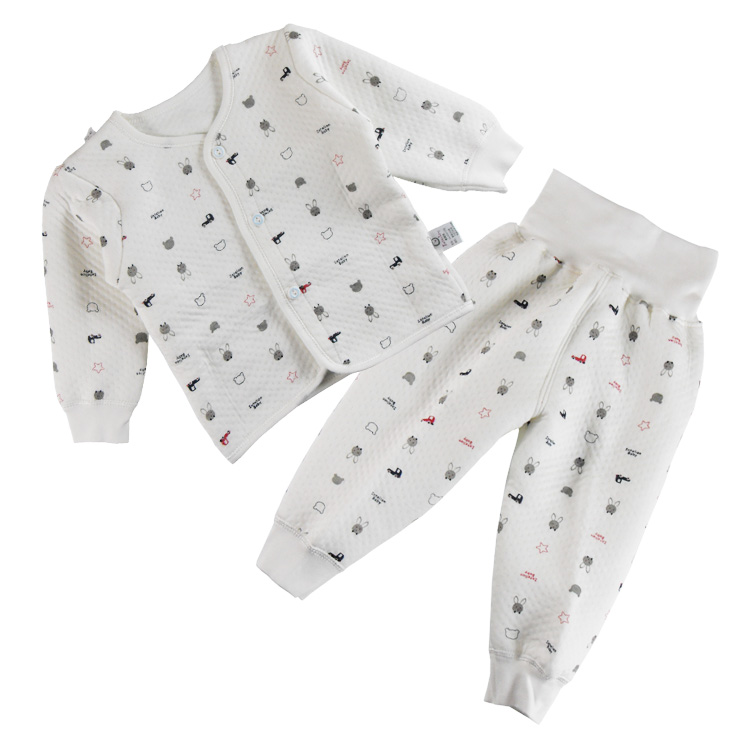 Hindley autumn and winter bamboo fibre newborn thermal set baby underwear male female child infant y2185