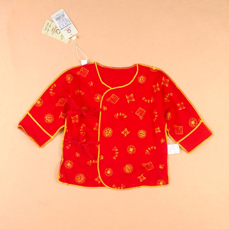 Hindley newborn spring and autumn underwear baby monk clothes red clothes baby long johns top 1240