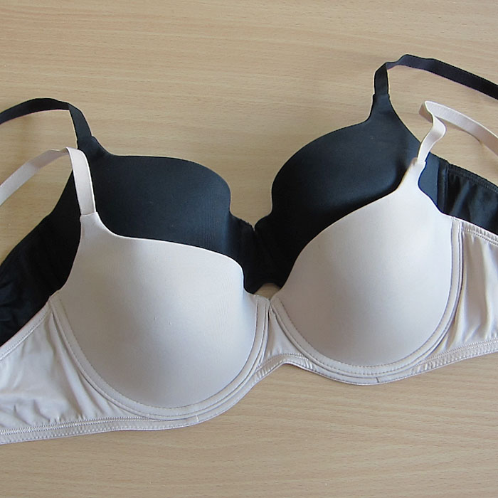 Hm j1 glossy thin sponge bra underwear 75b80b