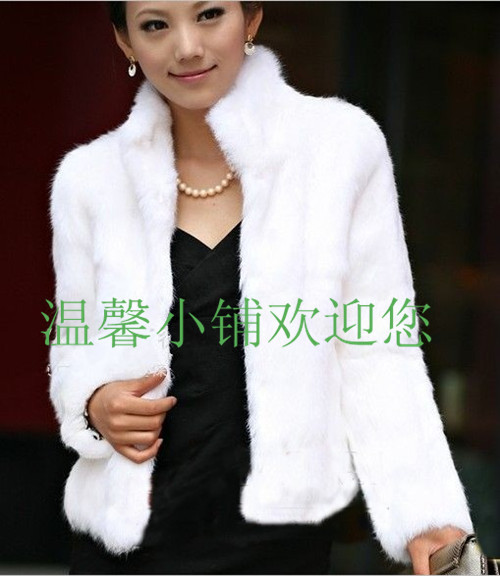 Hm vi new arrival women's fur coat fashion long-sleeve stand collar fur coat autumn and winter