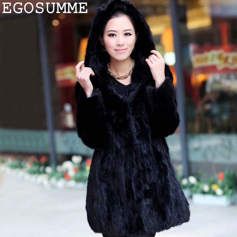 Holiday Sale 2012 new female splicing mink fur coat long womens marten outwear hooded or square-cut collar GFW063