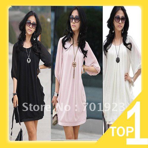 Holiday Sale 2013 New arrived Chiffon dress/ Women's Clothes Free shipping Y0179