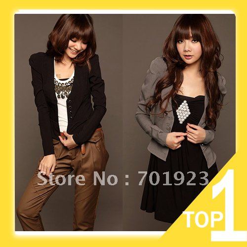 Holiday Sale FREE SHIPPING/DROP SHPPING CHIC SLIM SHORT BLAZER COAT Y3510