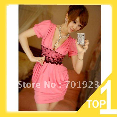 Holiday Sale Free shipping , sexy woman lace cotton dress Y3183