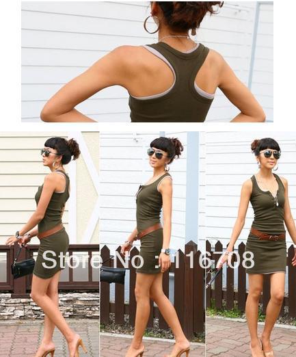 Holiday Sale Free Shipping / Women's Dress / Piece / Free Size / 6 Colors / Polyester / Sleeveless ds003 (Drop shipping support)