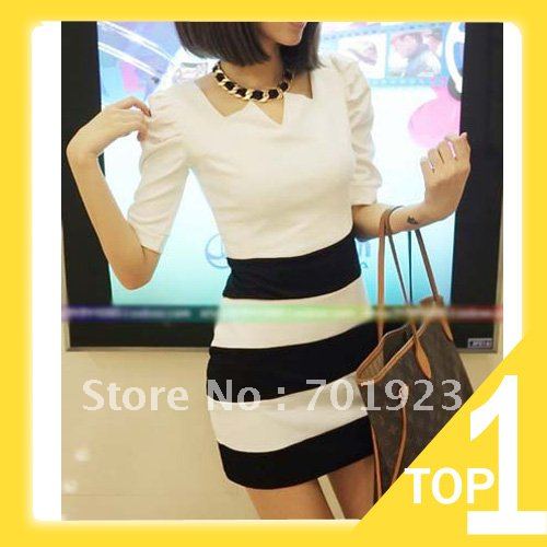 Holiday Sale Free Shipping / Women's Dress / Piece / Free Size / White Colors / Cotton / Short Sleeve Y3055