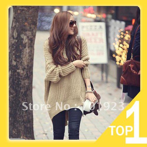 Holiday Sale New 2013 fashion women's sweaters AS YMMETRIC LOOSE FIT HOODED SWEATER JUMPER Y2637