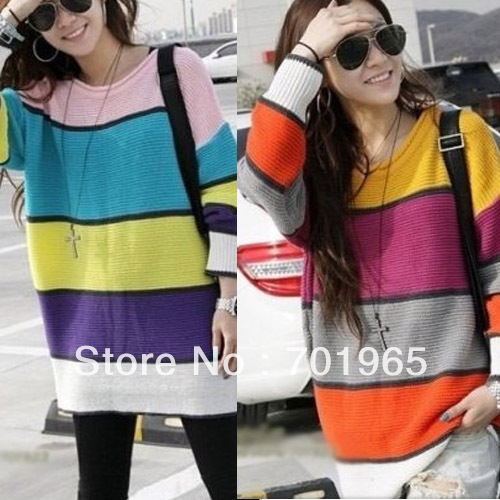 Holiday Sale New Womens Korea Casual Color Sweater Knitwear Top Y1032