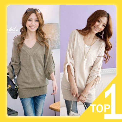 Holiday Sale New Womens Korea Casual Color Sweater Knitwear Top Y1042(Drop shipping support!)