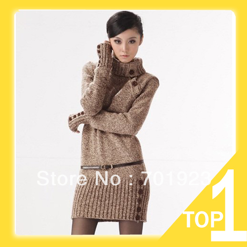 Holiday Sale women's Hedging slim long sleeve, high neck long sweater,Free shipping Y2761