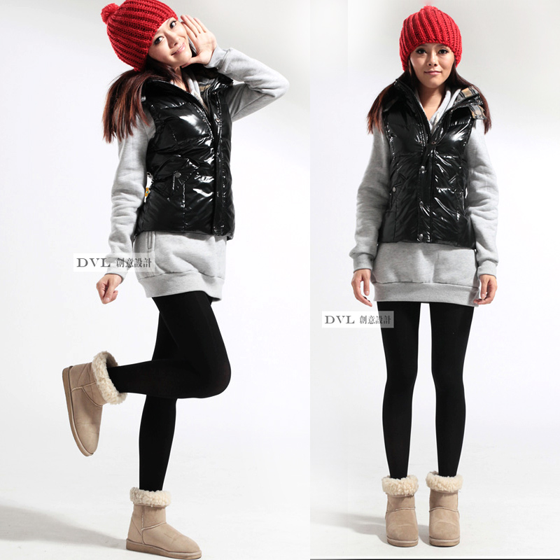 Hooded slim women's vest down coat vest Women