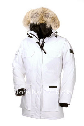 Hot 2012 Canada GS Womens Expedition Parka down jackets coats Real Raccoon fur collar Winter warm 7cols Free shipping