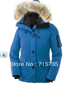 Hot 2012 Canada GS Womens MonteBello Parka down jackets coats Raccoon fur collar Winter warm 8cols Free shipping