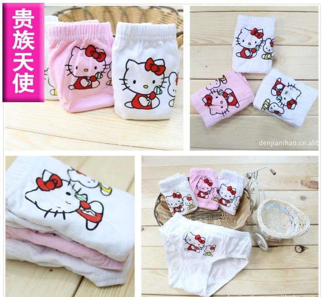 HOT 2012 new children underwears Hello kitty panties kid cartoon character underwear A42 high quality