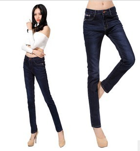 hot 2013 fashion sale!! Wholesale Color small straight jeans all-match candy ladies jeans