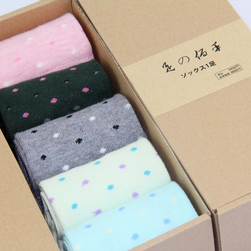 HOT! 5 double gift box 100% cotton socks  women's socks autumn and winter socks FREE SHIPPING