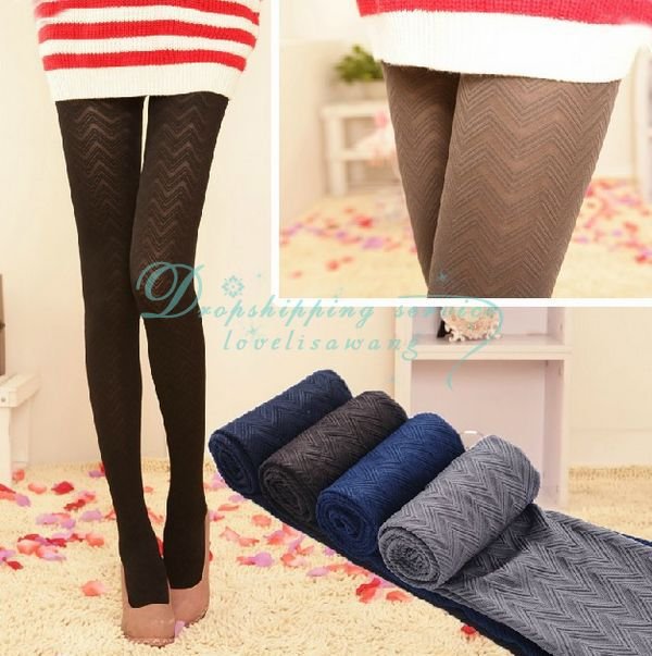 Hot Fashion women corrugated pantyhose sub texture bottoming socks