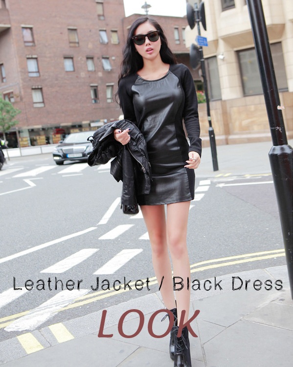 Hot!Fashion Women Plus Size PU Leather Skirt  Patchwork Casual One-Piece Dress Winter/Autumn Dress Basic Skirt