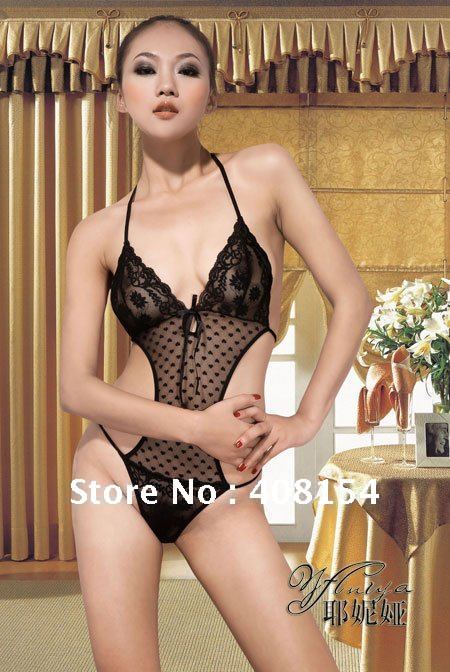 Hot!!!Free Shipping 1Pcs/Lot Adult Sexy Lingerie Lady Sexy Underwear Sexy Costumes Lace Sexy Teddy Pleasant Vein Coveralls X3110