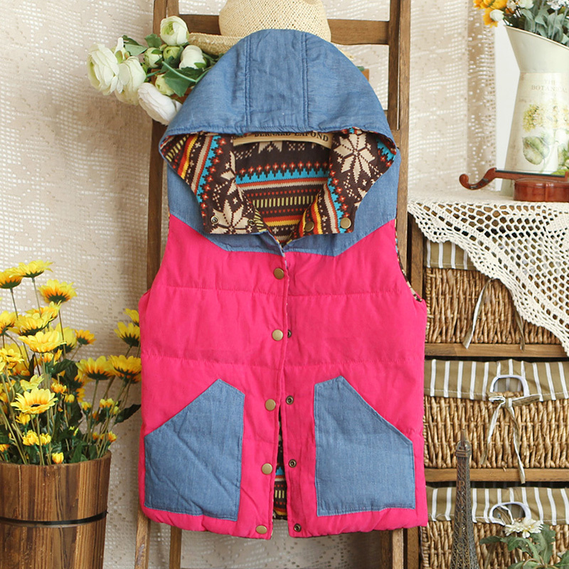 hot + free shipping Carbon 8423 - 0.49 2012 autumn hooded reversible wadded jacket vest vest