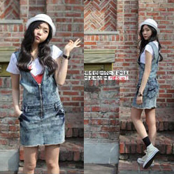 Hot Free Shipping Ladies Dress  Fashion  Denim Jeans  Rompers Dress New Stock Jeans  9736