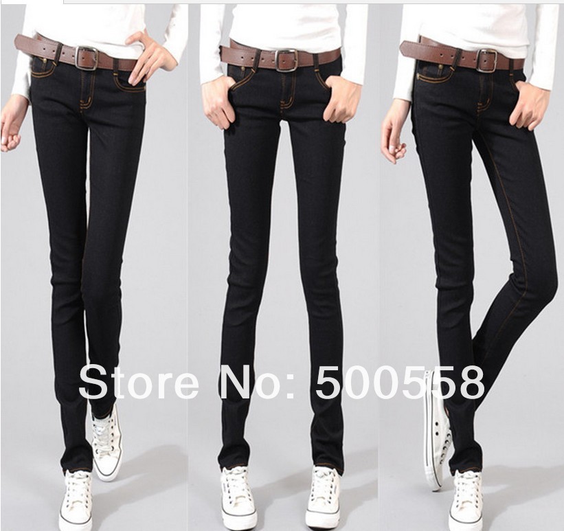 HOT!!!Free Shipping retail& Women's jeans low Waist Skinny famous brand Cotton Women Jeans pants/ 6009#