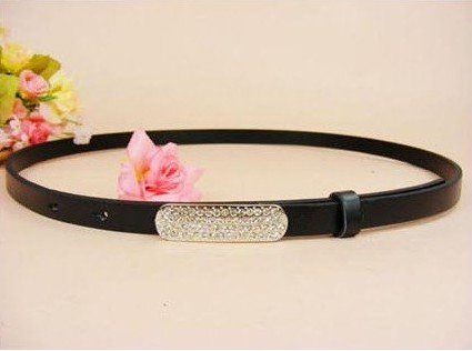 Hot Gergous Luxury jewelry crystal diamond rhinestone leather women lady fashion belt