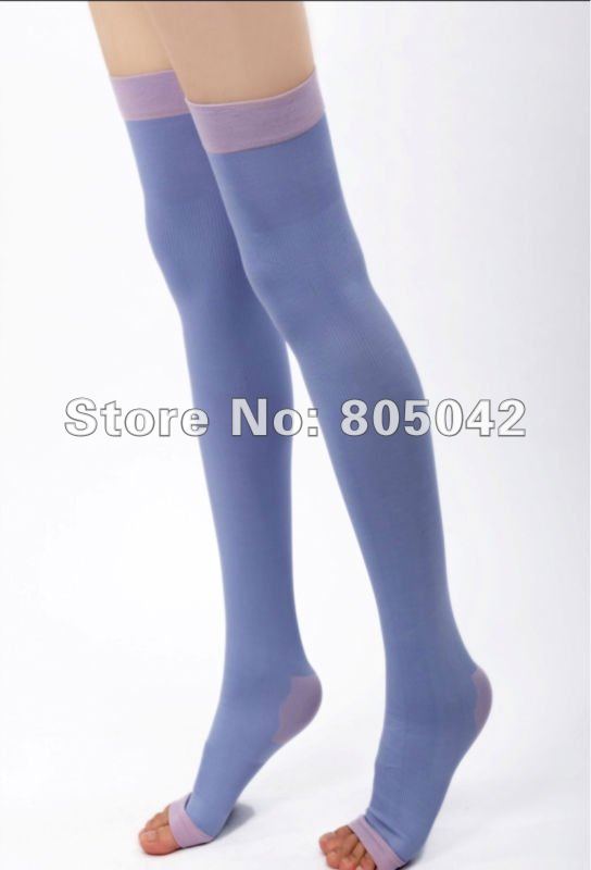 Hot Japan design germa sleeping thigh high socks premium Slimming Leg Socks 100pairs/lot+Free Shipping