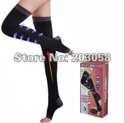 Hot Japan design germa sleeping thigh high socks premium Slimming Leg Socks 100pairs/lot+Free Shipping