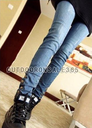 Hot Ladies Casual Skinny Jeans Stretch Pencil Denim Pants Slim Jeans