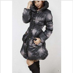 HOT!! New Fashionable Winter Long Hooded Jackets, Brand Winter Wadded Coats