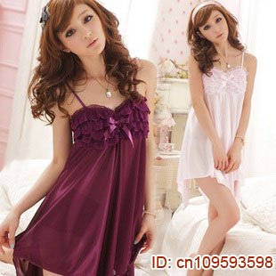 Hot pajamas for women robe,  Popular nightgown Underwear evening gowns