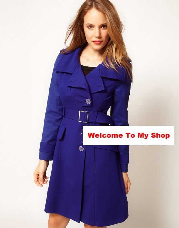 Hot!! /Retail 2012 New  Fashion  Simple breasted lapel Slim wool coat ,free shipping