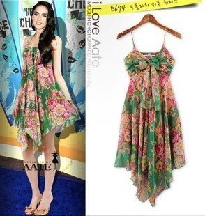 Hot sale 2012 fashion dress celebrity dress sexy printed bohemian  dress women free shipping CW036