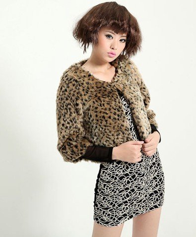 Hot sale    2012 new Autumn and Winter Women style Leopard grain Fur hooded vest Full of femininity